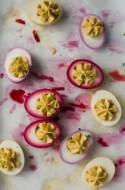Pickled deviled eggs, enamel pin of the week, a marble veil, and have a lovely weekend! - Snippet & Ink