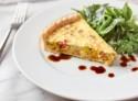Caramelized Leek and Goat Cheese Tart Recipe with Fresh Herb Salad 