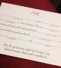 This one funny wedding RSVP line will make your guests laugh all the way to a reply