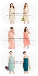 Mix and Match Bridesmaid Dresses from J.Crew