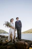 Bohemian Island Wedding in Maine