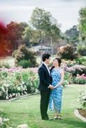 Romantic Rose Garden Engagement - Polka Dot Bride