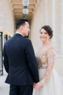 Hayley Paige Gown For A Sweet Parisian Elopement - French Wedding Style