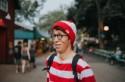 It's easy to spot the adorable at this Where's Waldo engagement shoot