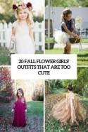 20 Fall Flower Girl Outfits That Are Too Cute - Weddingomania