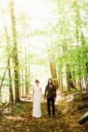 Intimate and Organic Catskill Forest Wedding