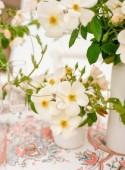 Floral Spotlight :: Sally Holmes Garden Rose Floral Centerpiece