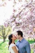 Sweet Apple Blossom Engagement Photographs in Ottawa {Grace & Gold Studio}
