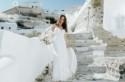 Romantic Santorini Wedding With Touches Of Blush - Weddingomania