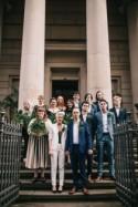 Relaxed and Simple Art Gallery Wedding with the Bride in a Suit