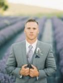 Elegant And Romantic Lavender Farm Wedding Shoot - Weddingomania