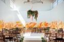 Bright Orange Paint Splatter + Forest Inspired Wedding
