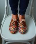 These multicolored oxfords are killing it with style