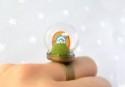 These mini terrarium rings are huge on whimsy for your wedding style