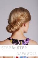 Step By Step Nape Roll Hair Tutorial
