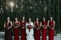 The Bridesmaids Wore Crimson at this Luxe Boho Wedding