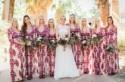 Desert Chic Wedding with Bold Embroidered Bridesmaids Dresses