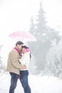 The Prettiest Snow Storm Engagement Session - Belle The Magazine