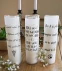 DIY these geeky wedding candles for centerpieces or a unity candle