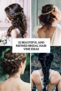 32 Beautiful And Refined Bridal Hair Vine Ideas - Weddingomania