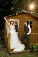 DIY Wedding in their Own Back Garden
