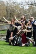 A 13-color handfasting and fire dancing at this Quebec wiccan wedding