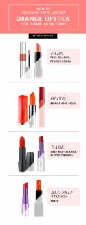 How to Choose the Right Orange Lipstick for Your Skin Tone 