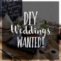 Be Featured In Modern Wedding: DIY Backyard Weddings Wanted