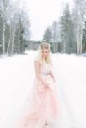 Elegant Swedish Winter Wedding in Pink