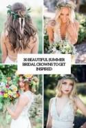 30 Beautiful Summer Bridal Crowns To Get Inspired - Weddingomania