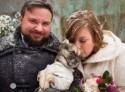 A delightful community-led queer winter wonderland wedding
