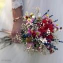 Bridal bouquet "Chicago" with dried and preserved flowers, boho wedding bouquet handmade of natural flowers, summer wedding flowers bouquet