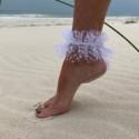 Ruffled Beach Wedding Anklet Accessory