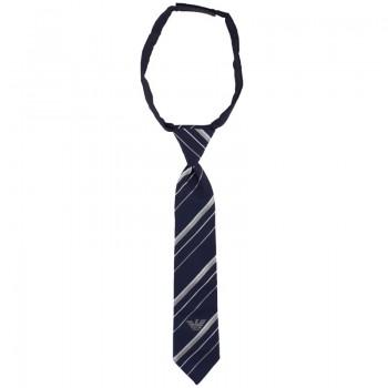 Hochzeit - Navy Stripe Silk Tie