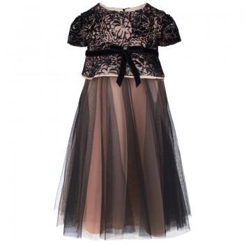 Mariage - Gomette rose robe noire