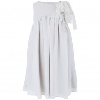 Hochzeit - Light Grey Kleid mit Schleife