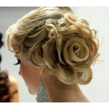 Mariage - Mariage à couper le souffle Rose Side Chignons Coiffure ♥ Les coiffures Best Wedding