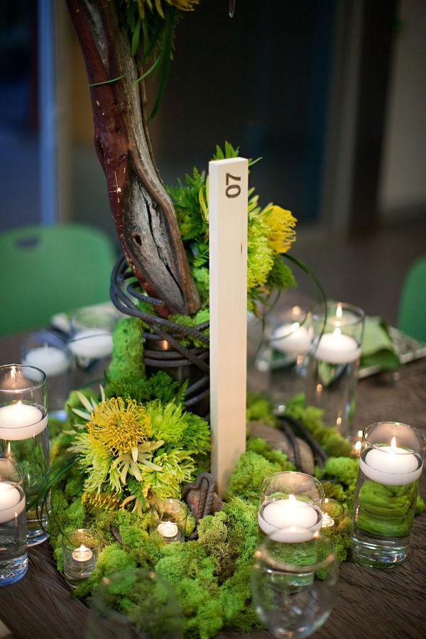 Hochzeit - Woodland centerpieces