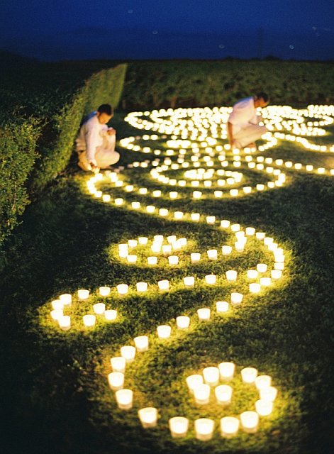 Wedding - t-light swirls