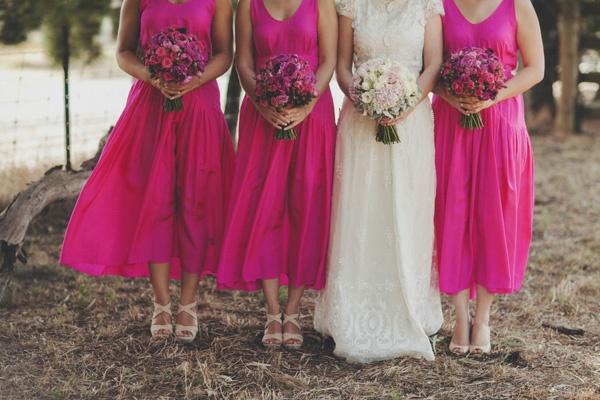 زفاف - The Bridesmaids Dress: 1 Color 3 Price Points: Bright Pink
