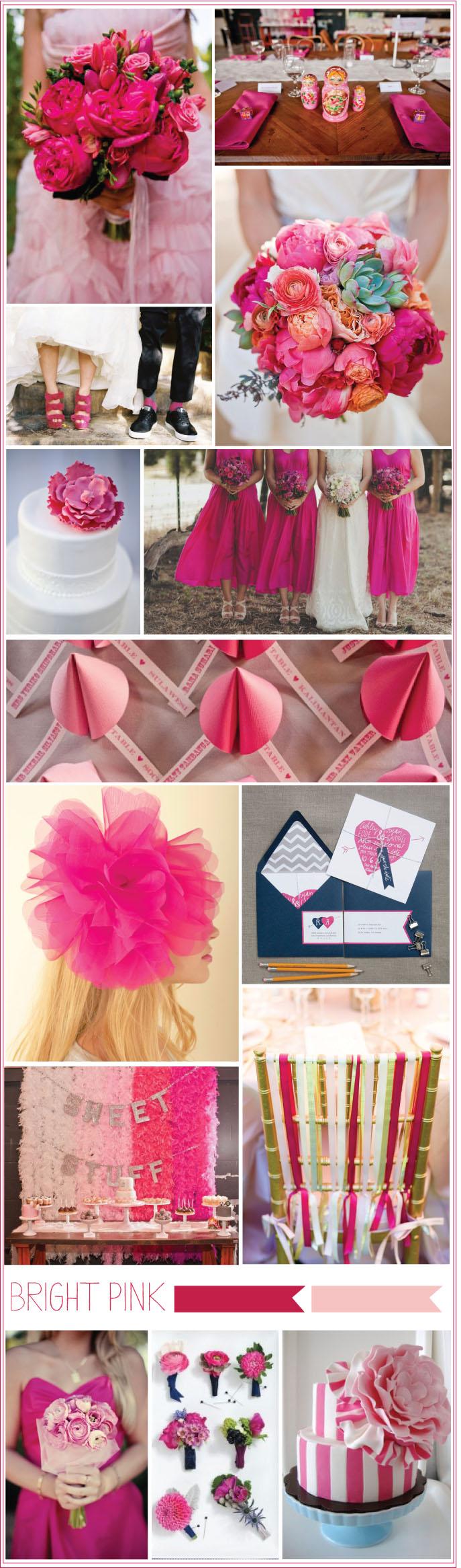 Hochzeit - Color Inspiration: Bright Pink