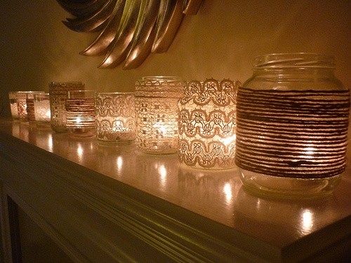 زفاف - Jar candle holders