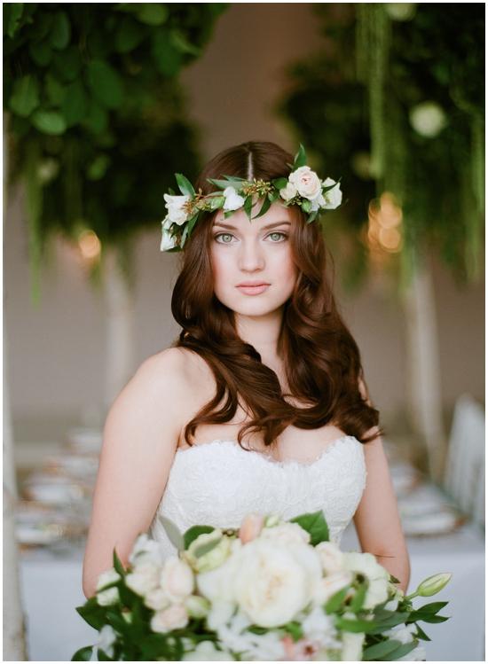 Wedding - Natural Beauty Wedding Inspiration Shoot from AMBphoto with Satin & Snowflakes