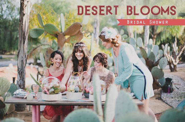 Hochzeit - Desert Blooms Bridal Shower