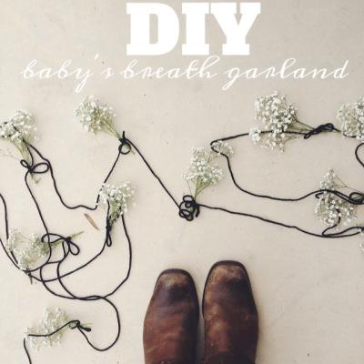 Hochzeit - DIY Baby's Breath Garland