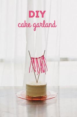 Wedding - DIY Ombré Cake Ribbon Garland