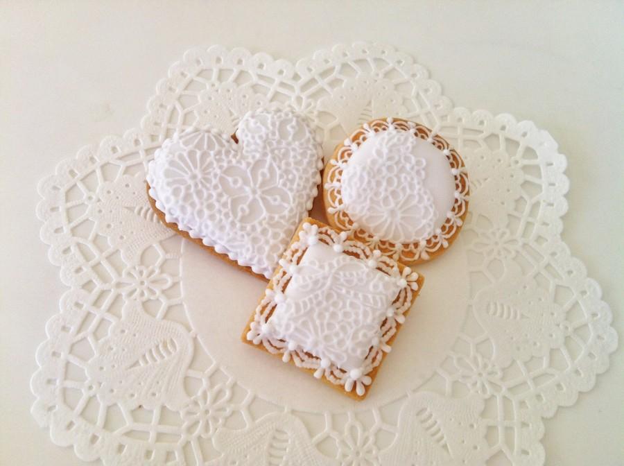زفاف - Lace cookies