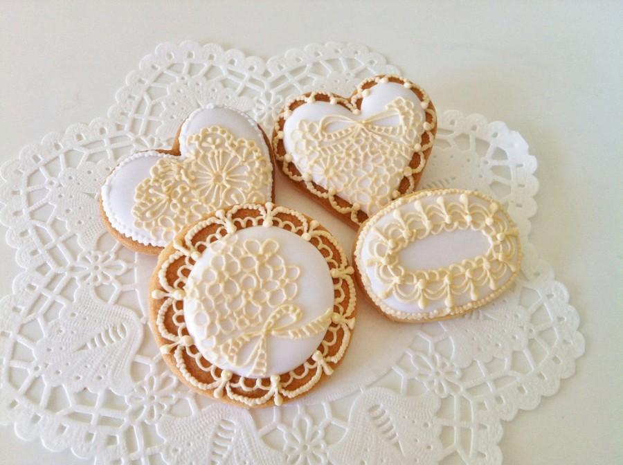 Wedding - Lace cookies