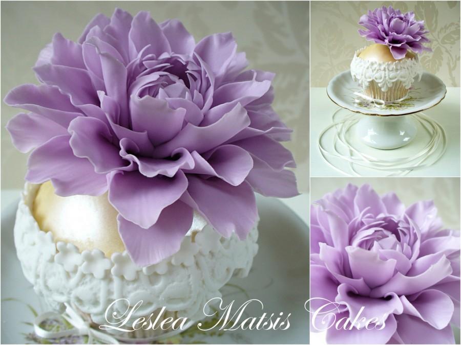 Mariage - Dahlia cupcake