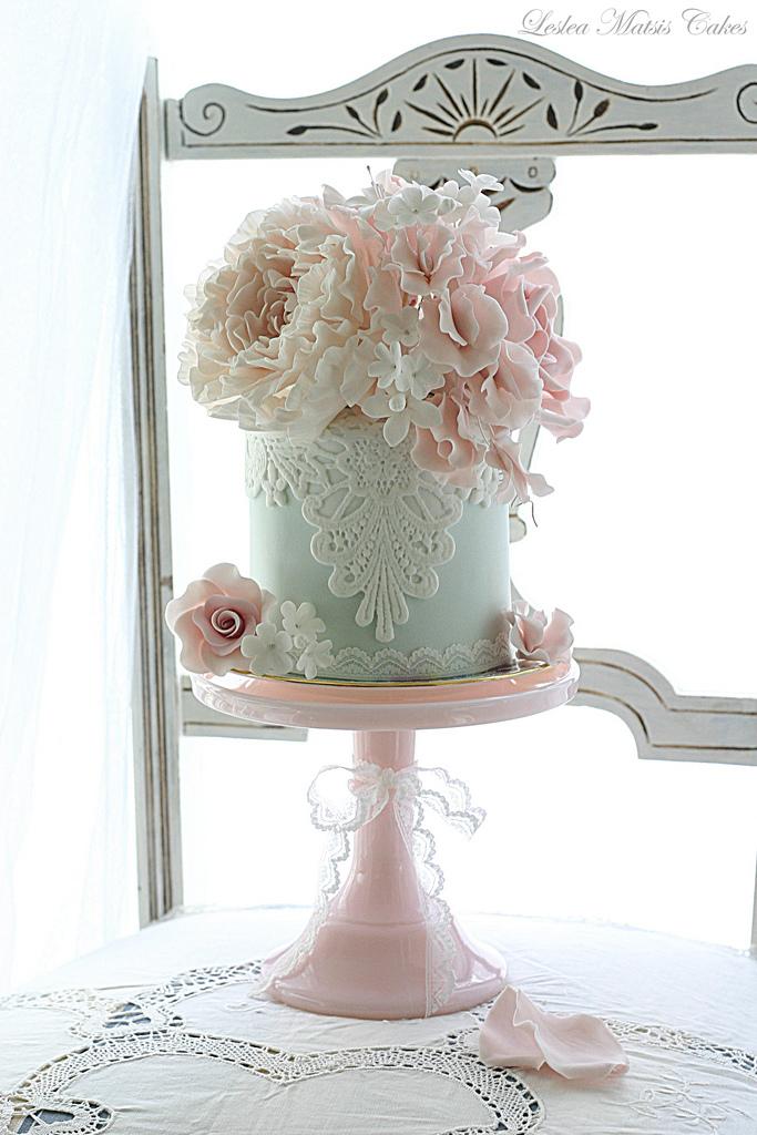 Mariage - Pink and green